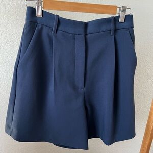 Abercrombie Navy Sloane Tailored Shorts